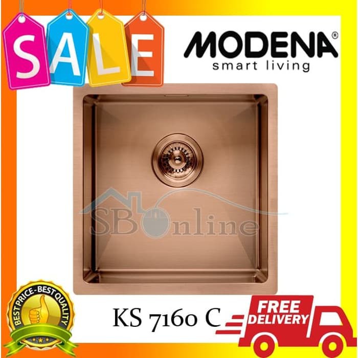 Modena Sink Gold - KS 7160 C - Garansi Resmi - Original