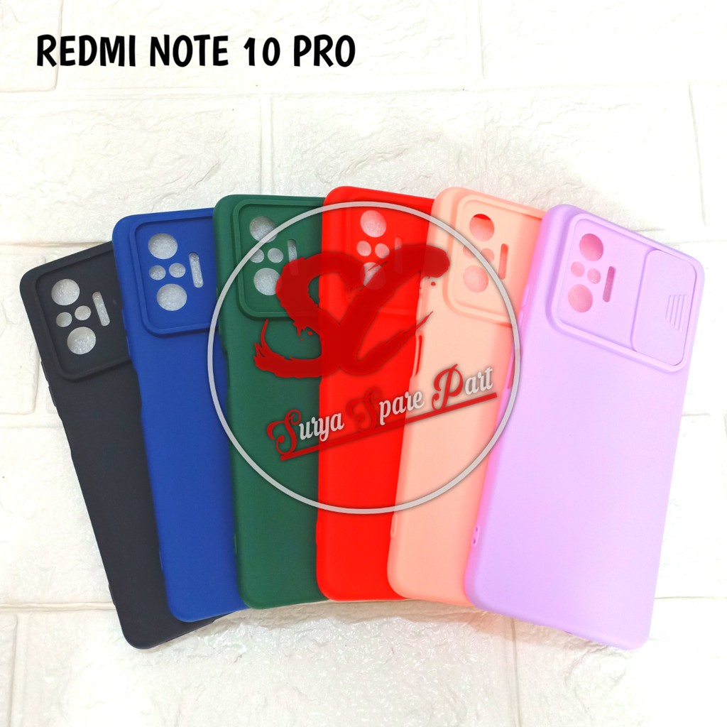 SOFTCASE SLIDE CAMERA REDMI NOTE 10 REDMI NOTE 10 PRO PROTECTOR  - SC