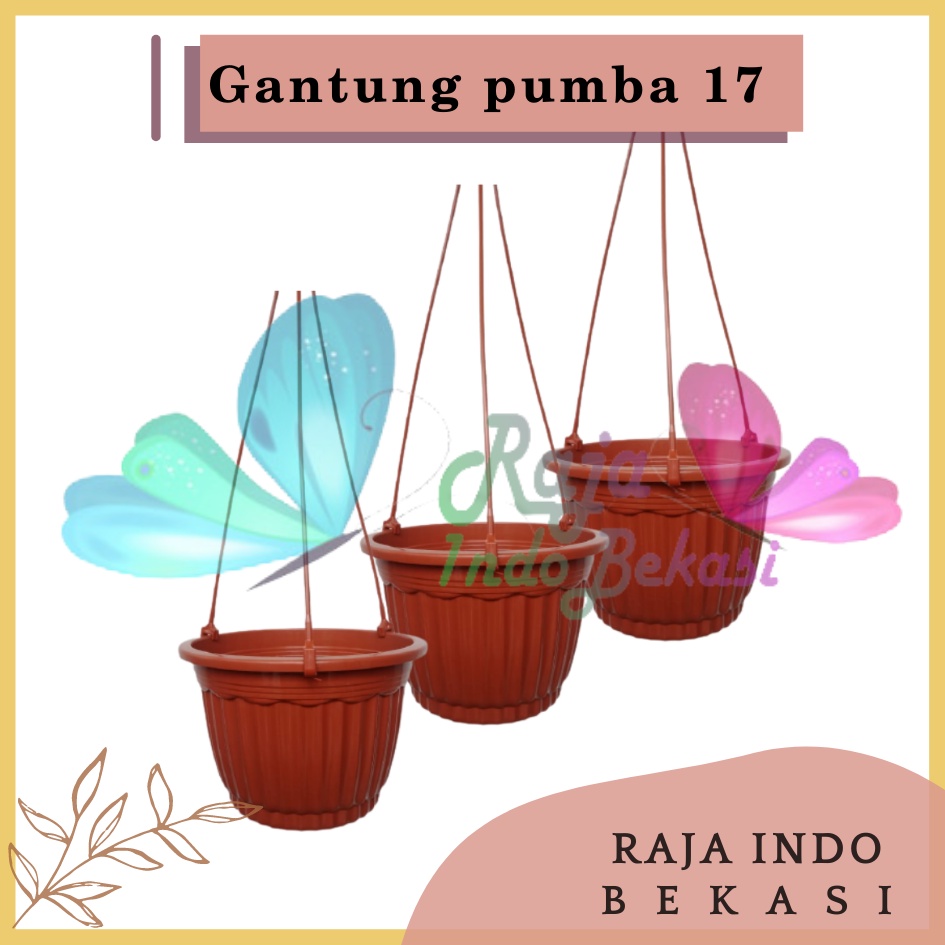 Pot Bunga Gantung Pumba 17 Coklat Merah Bata Pot Gantung Coklat Bagus Pot Gantung Plastik Murah Unik