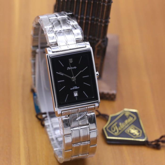 jam tangan TETONIS WANITA KOTAK RANTAI SILVER ORIGINAL