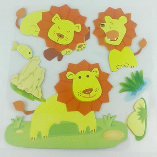 Stiker dekorasi kamar anak cowo gambar singa Stiker Stiker dekorasi kamar anak cowo gambar singa Stiker