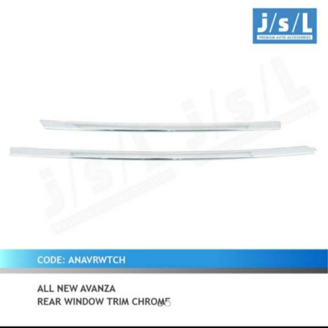 List kaca belakang grand all new Avanza/ rear window trim chrome jsl