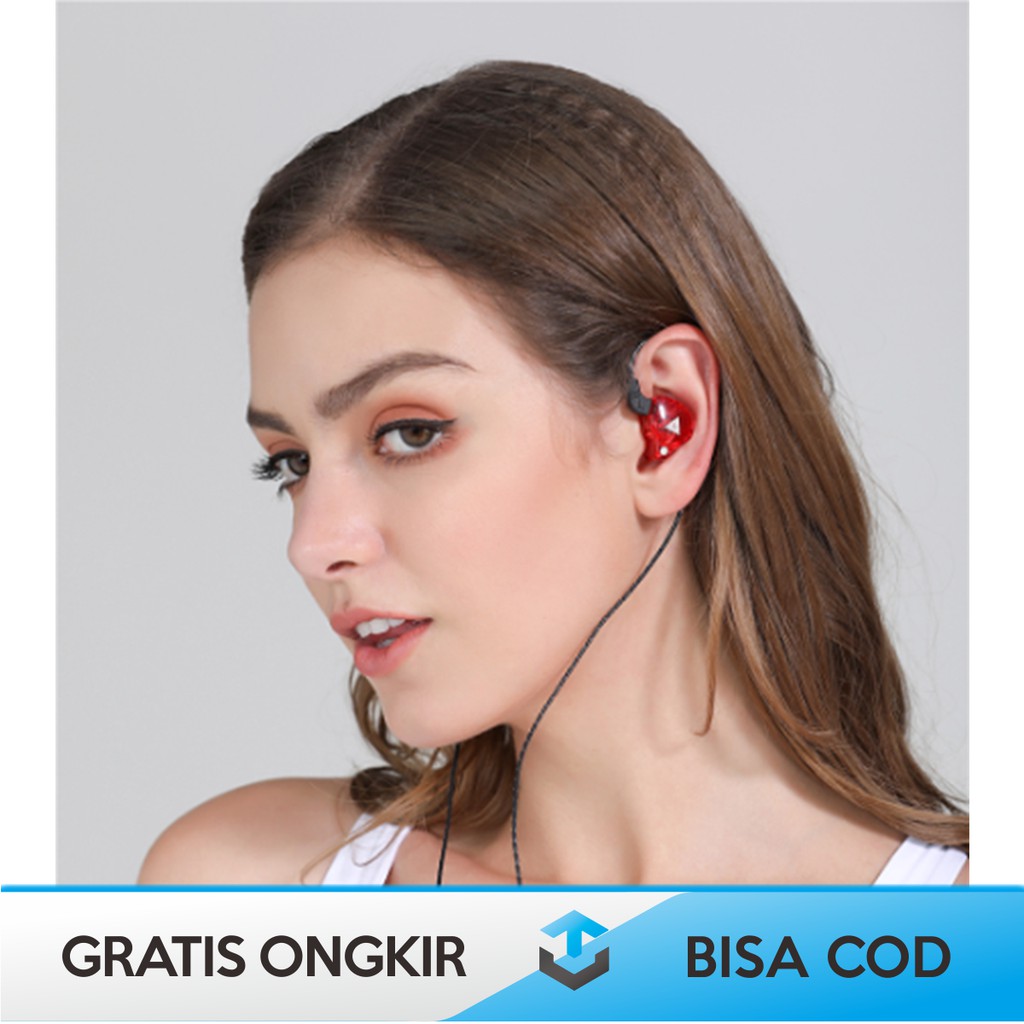 HEADSET EARPHONE SPORT RGB ORIGINAL QKZ - AK6 HIFI SUPER BASS MURAH BERGARANSI