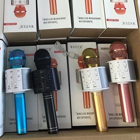 ✵ WS-858 - MIC SMULE Karaoke WS858 / MICROPHONE WS-858 ☝