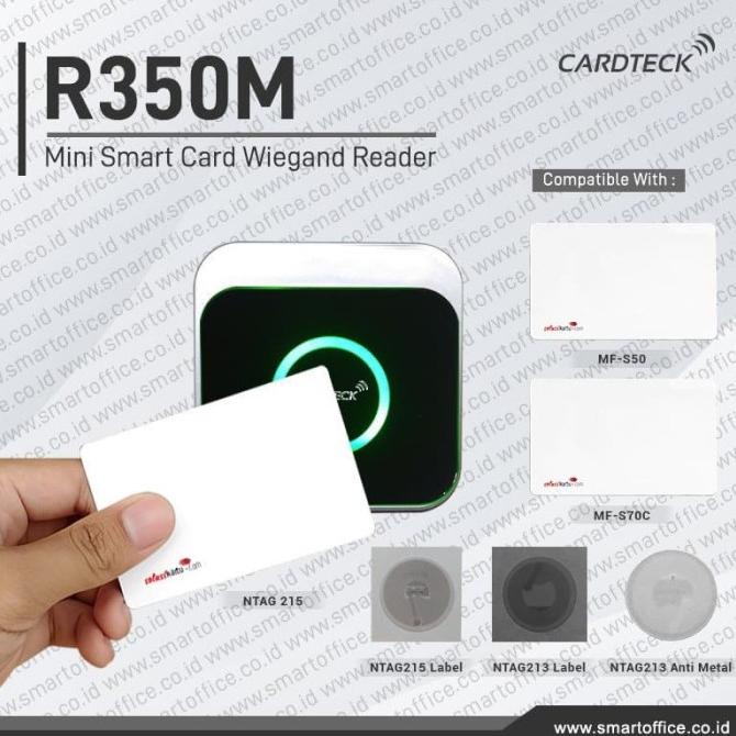 

RFID MIFARE 13.56MHz ACCESS CONTROL NFC READER CARDTECK R350M WIEGAND