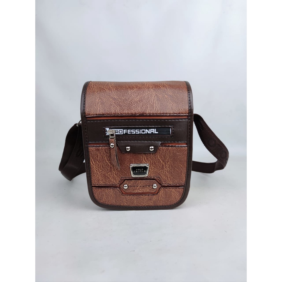 POLO AMSTAR - 2 UKURAN Tas Selempang Pria 8 &amp; 9 Inch