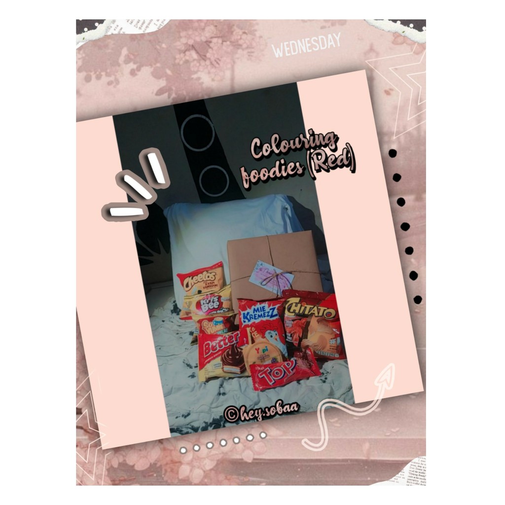 

[Red] Colour Foodies Hampers | Snack Box Theme Murah & Kekinian