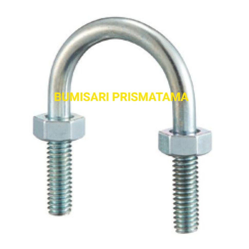 U bolt 2&quot; / Klem pipa / Besi zin plated galvanized