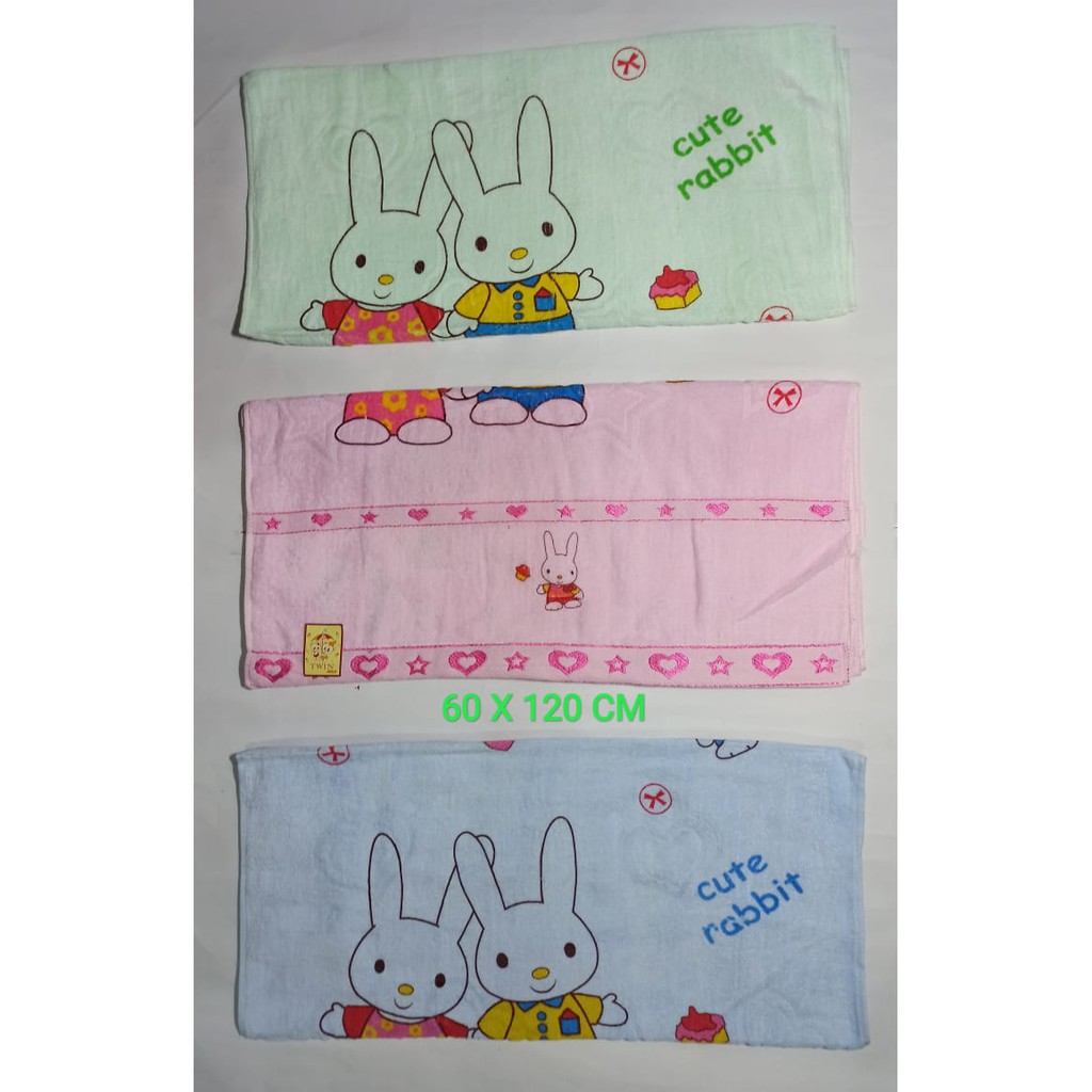 Twin Gold - 1 Pcs Handuk bayi, Perlengkapan mandi bayi 60 X 120 CM ( 3 Warna )