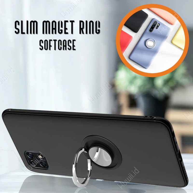 Slim Magnet Ring Soft Case SONY Xperia XZ XZS XZ1 XZ2 XZ3 Premium Ultra Mini Compact
