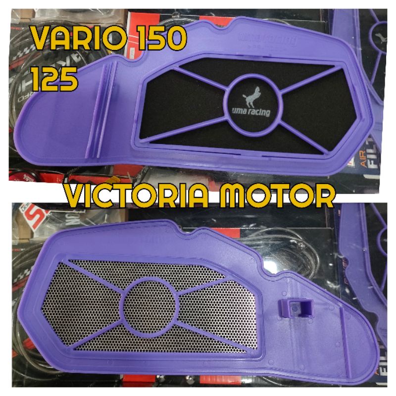 Saringan Filter udara Vario 150 Vario 125 Uma Racing Original warna ungu