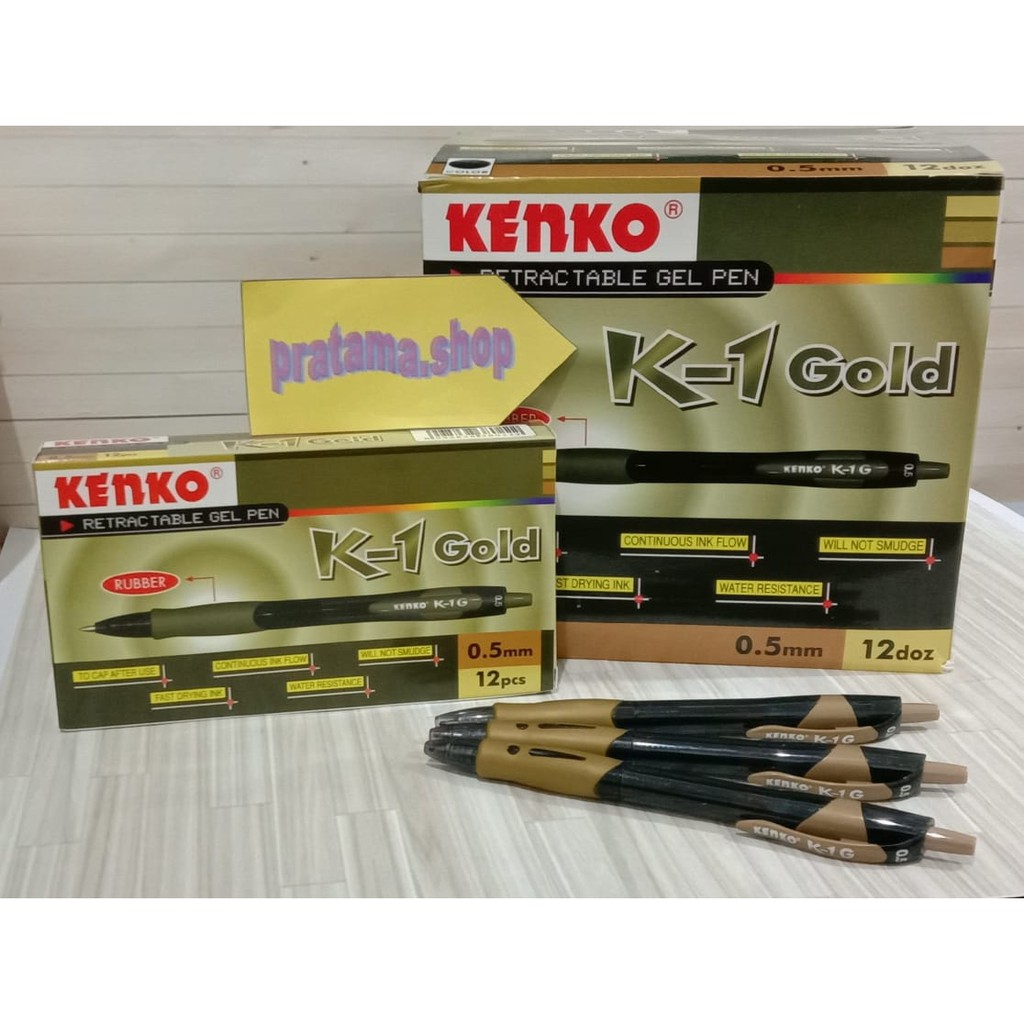 

Pulpen Kenko K-1Gold Black