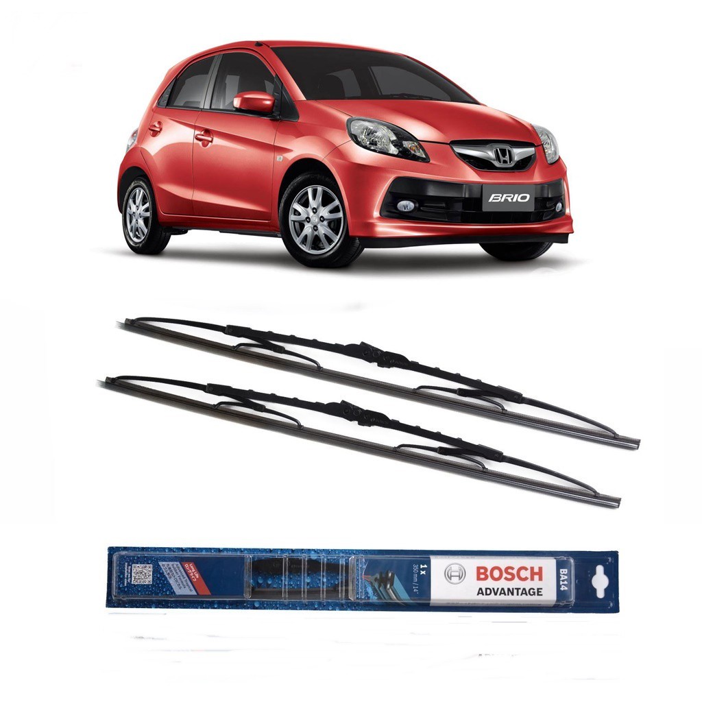 Bosch Wiper Honda Brio Frame Besi - 2 buah/Set 16-22