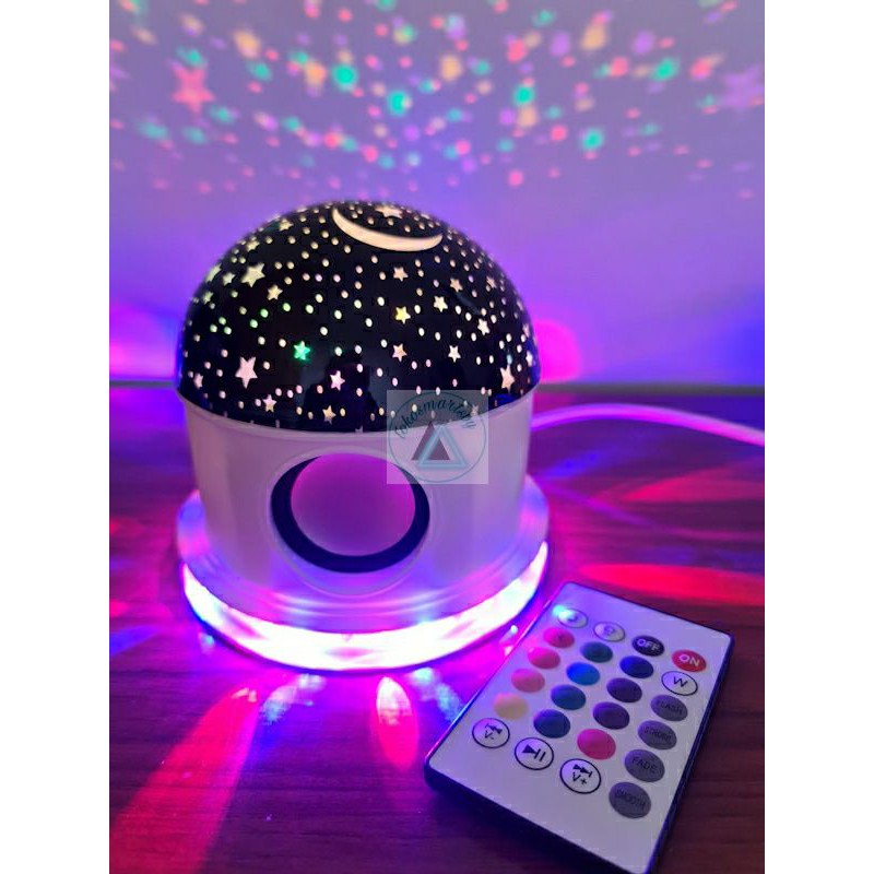 Lampu Disco Bluetooth Speaker Proyektor Bintang 961-1