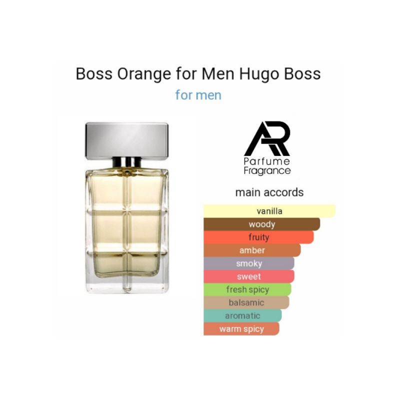 ARparfum - HUGO ORANGE - BEST SELLER for MAN !! 99% Aroma Original,Lembut dan Tahan lama