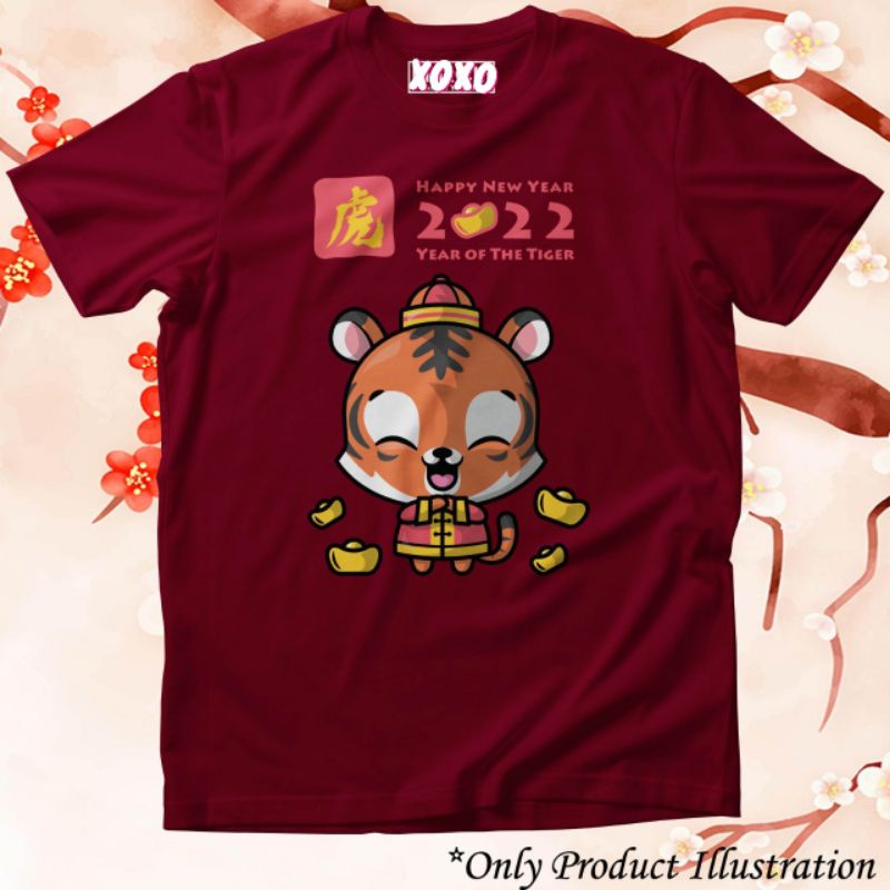 Kaos Imlek Anak Remaja Dewasa | Kaos Imlek tahun macan | Kaos imlek adem nyaman