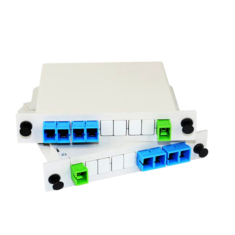 Ready Stock- Passive Splitter PLC BOX Cassette FO 1 4 Fiber Optik Pasif Spliter FO FTTH SC UPC