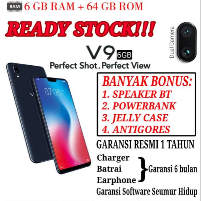 Vivo V9 RAM 6GB READY STOCK