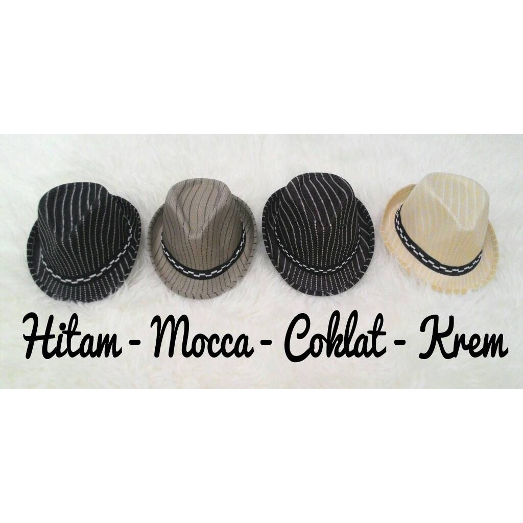 Topi Cowboy / Koboi / Fedora Hat Anak Salur