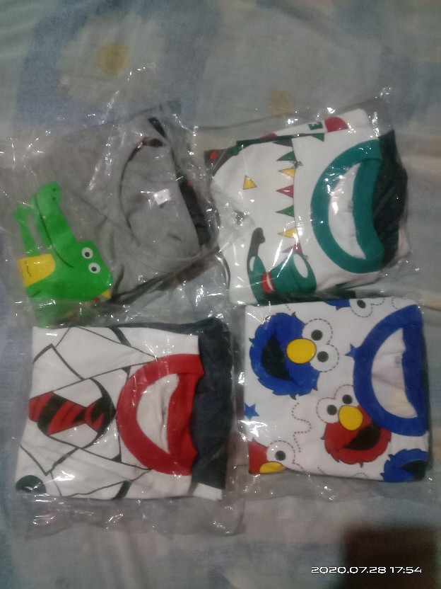 Setelan Anak Laki Laki Usia 6-24 Bulan Batik Koko Lis Oren