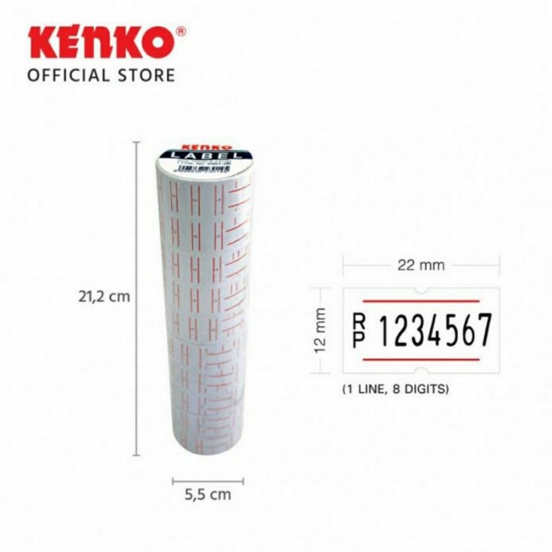 Label Harga Kenko 1 Line