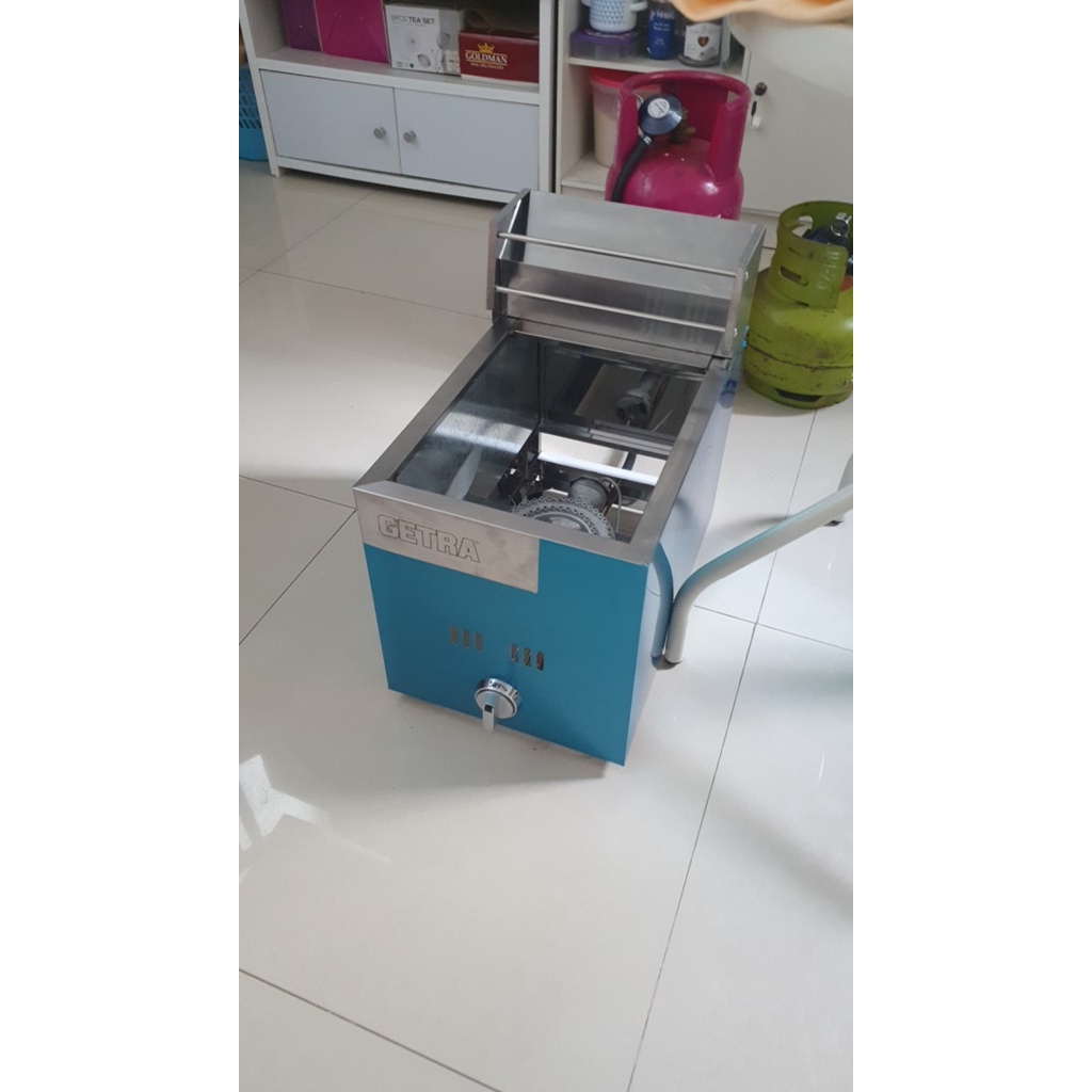 DEEP FRYER GAS GF-101G GETRA 1 TANK PENGGORENGAN AYAM KENTANG GORENGAN ORIGINAL GARANSI RESMI