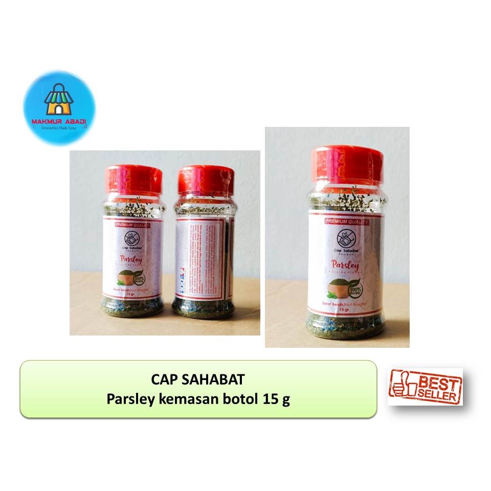 

Parsley Kering Botol Premium / Dried Parsley Leaves 15 g || Makmur Abadi Official Store