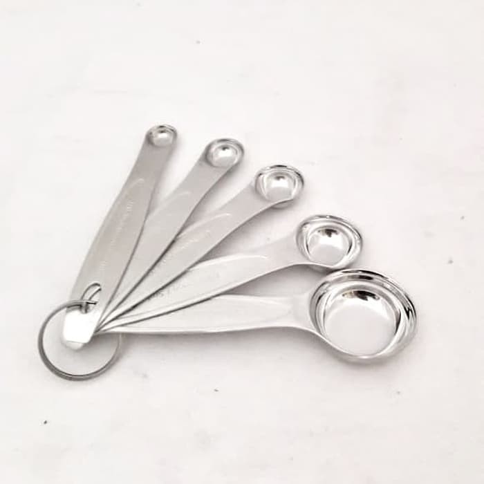 DAPUR PERALATAN MASAK SENDOK TAKAR ISI 5 ALAT DAPUR STAINLESS
