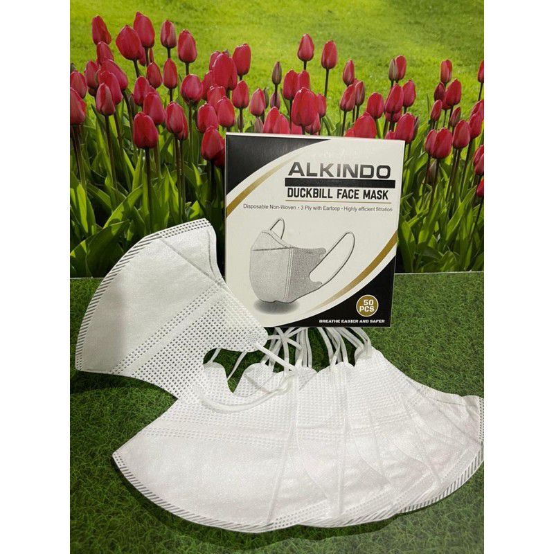 Masker Duckbill Alkindo garis putih