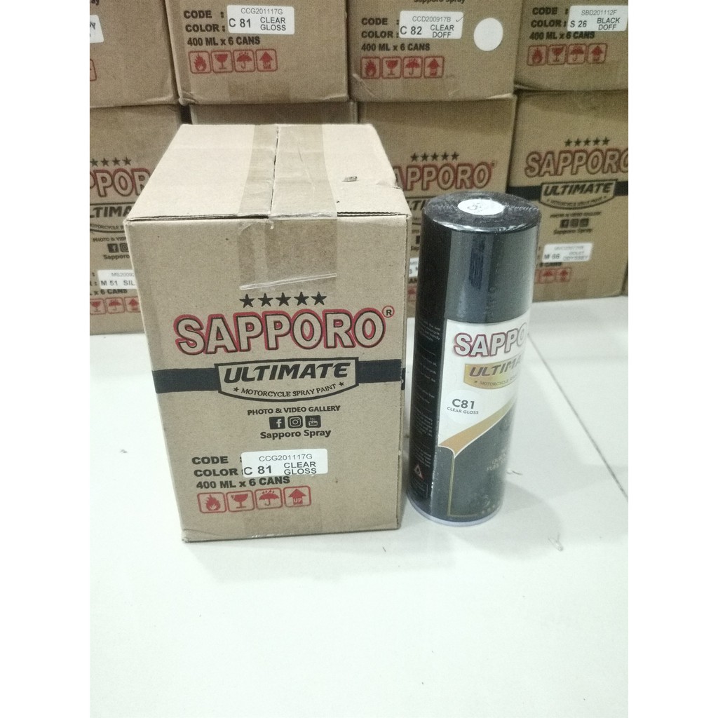 Cat Semprot Sapporo Ultimate C81 Clear Gloss