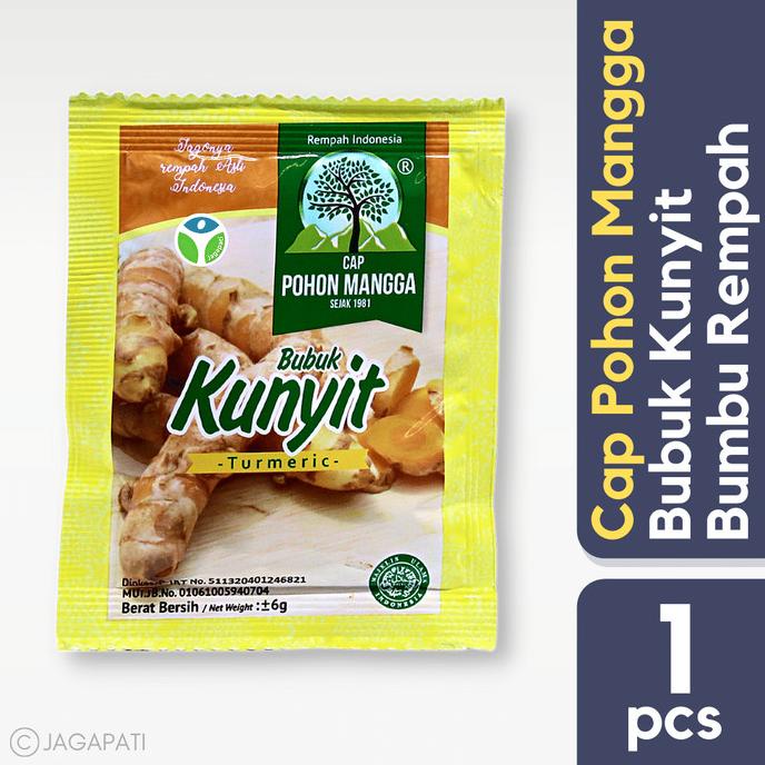 

Cap Pohon Mangga - Kunyit Bubuk 6gr (Satuan) - Bumbu Dapur - Rempah