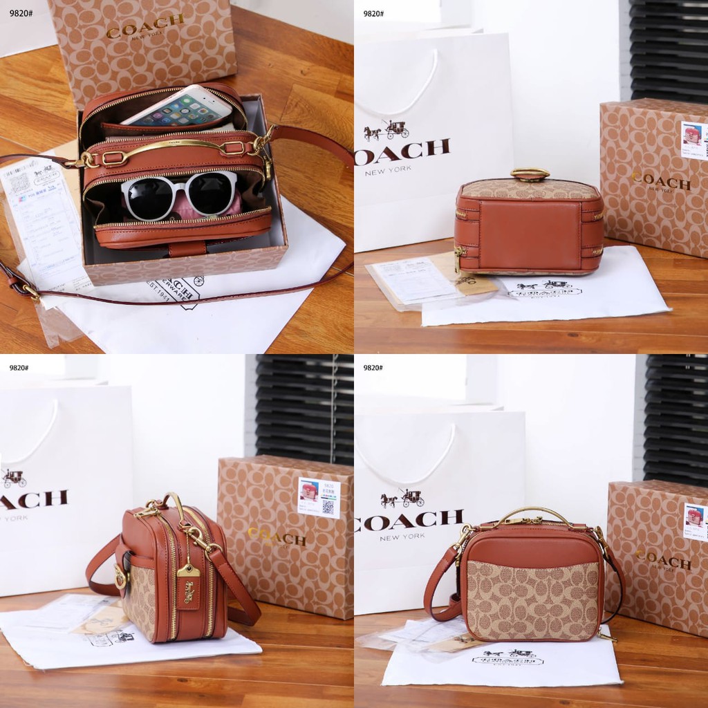 Coa Lunch Box Bag + Box Crossbody or Shoulder Bag 9820