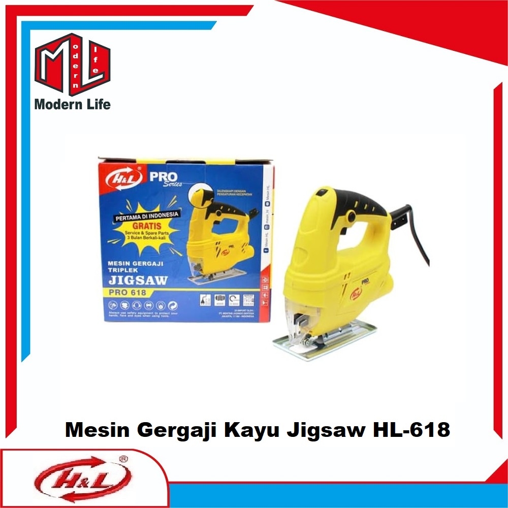 Mesin Gergaji Jig Saw 618 PRO H&amp;L Atau Jigsaw Variable Speed