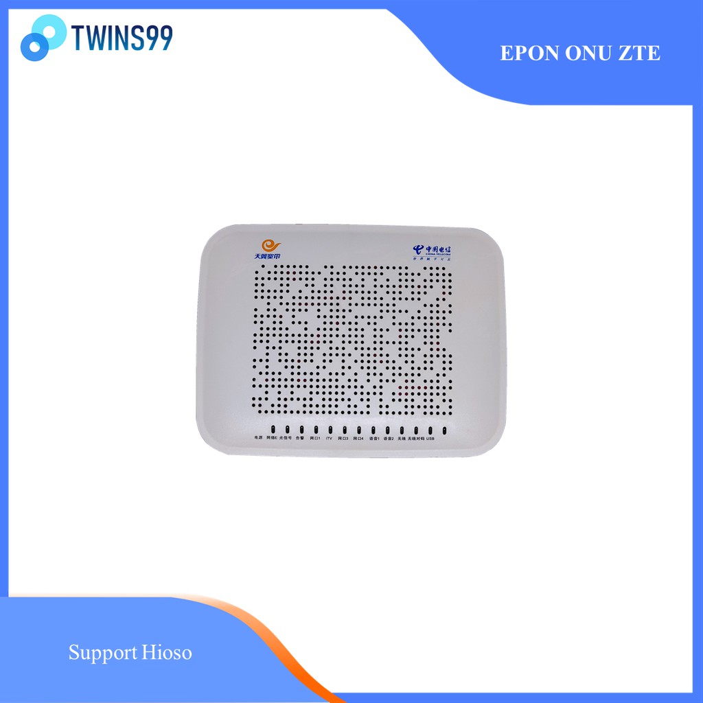EPON ONU ONT ZTE F460 v3 WIFI Support HIOSO bukan baru dengan Adaptor