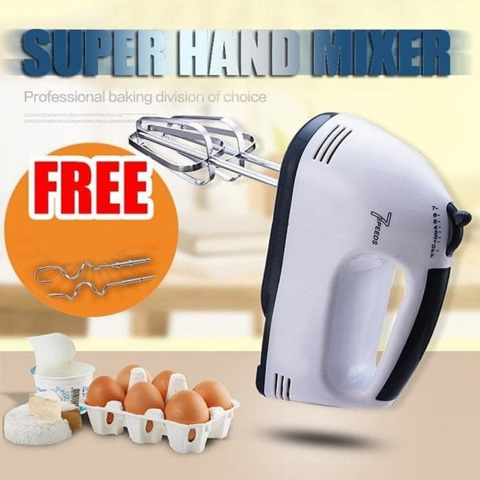 Hand Mixer 7 scarlet speed - Kocokan Adonan Telur 7 Speeds Elektrik Serbaguna