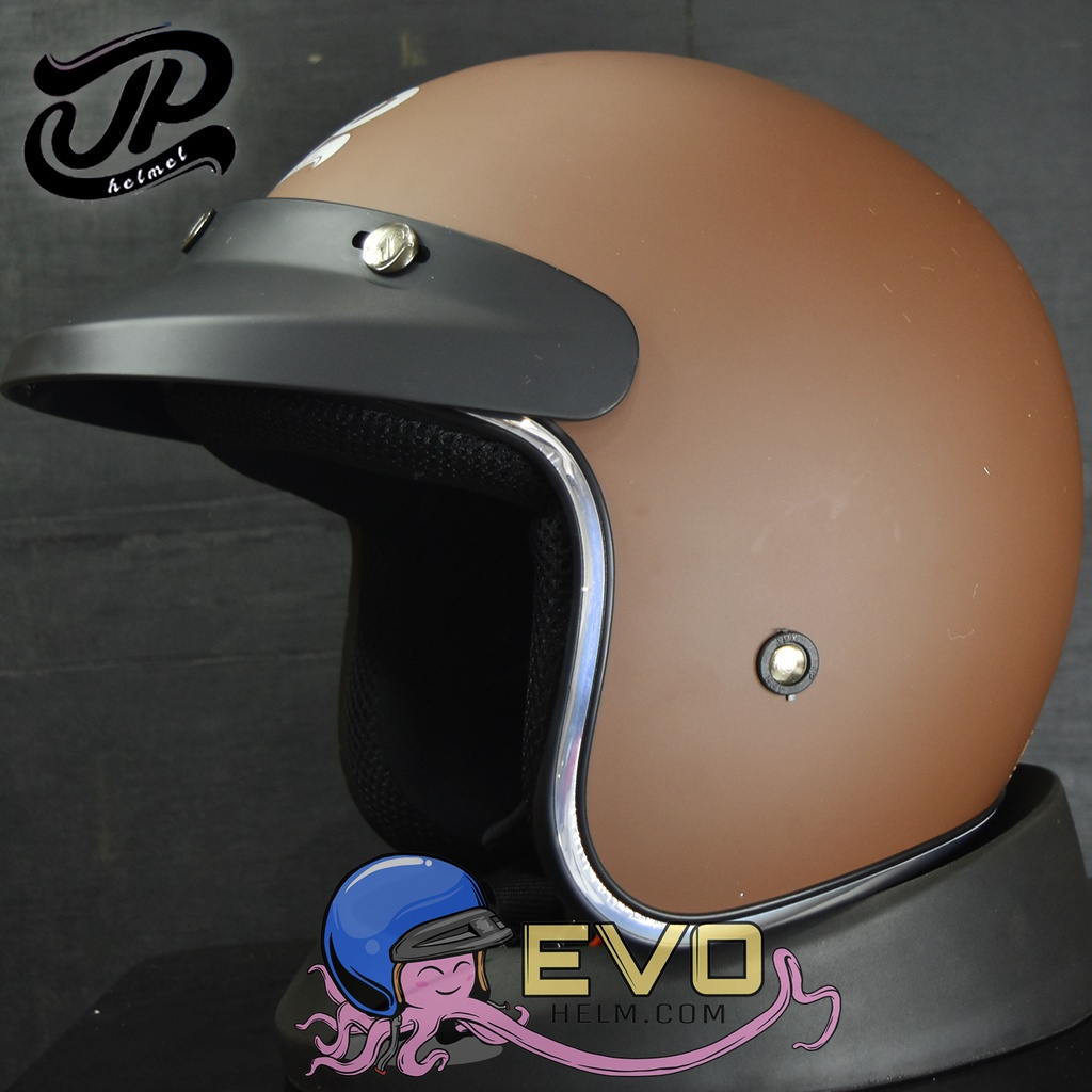 HELM BOGO JPX_JP NEW BIGIE_SOLID - BROWN DOFF/SILVER