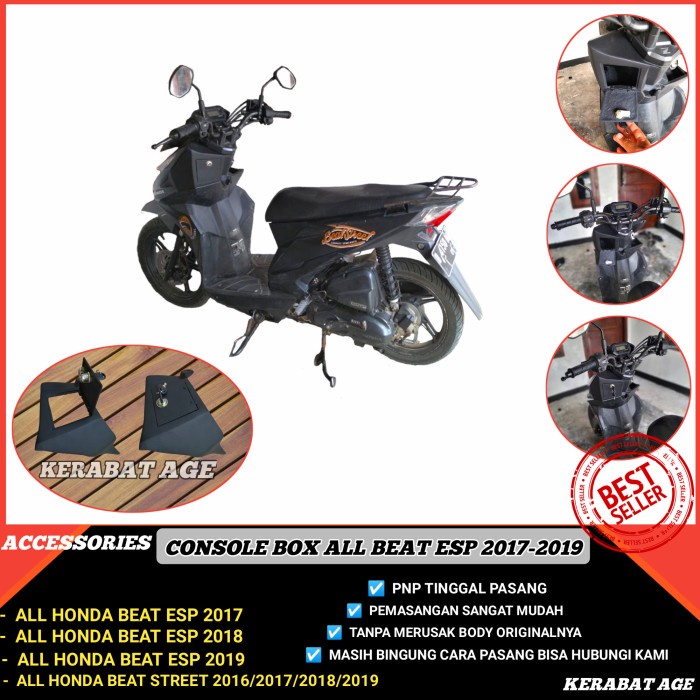 Aksesoris Beat Street Esp Console Box Depan Sporty Eco 2019 Variasi