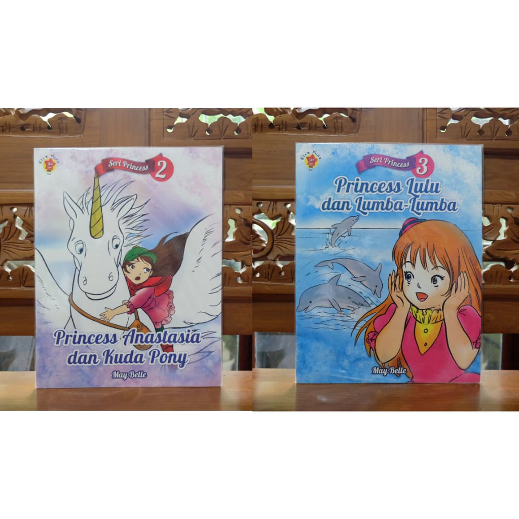 SERI PRINCESS MEY BELLE - Buku Aktivitas Anak Mewarnai Lulu dan Princess Putri Anastasia