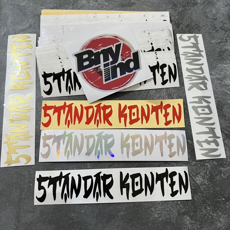 STICKER STANDAR KONTEN CUTTING