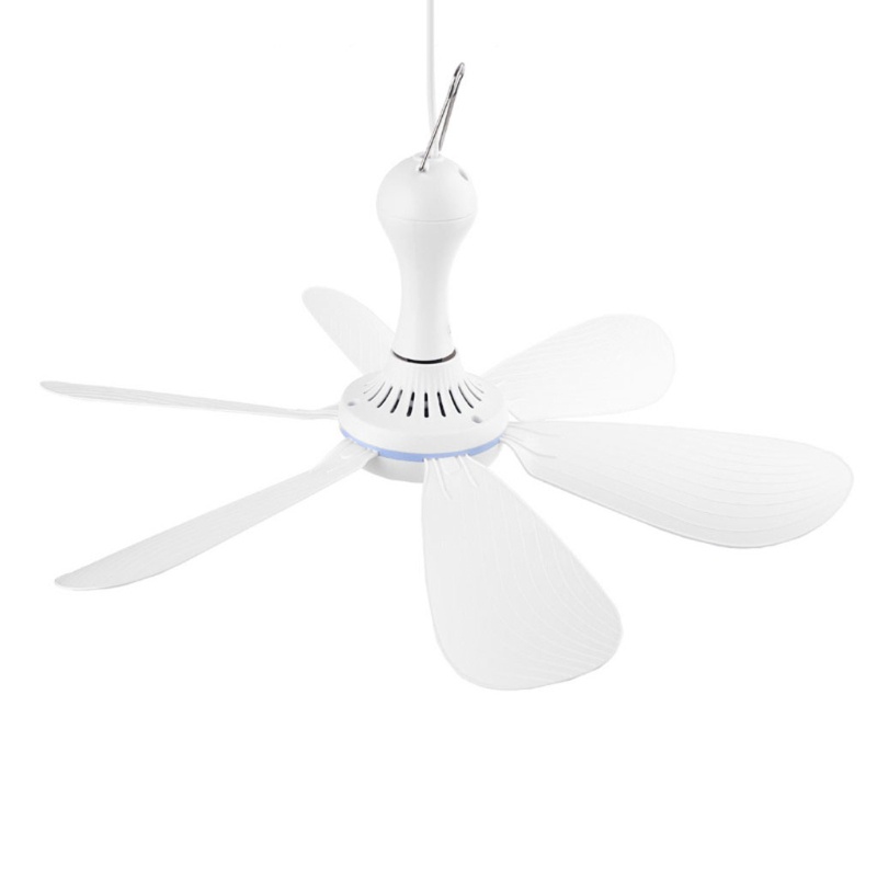 Vivi 6daun Kanopi 5V 2in1 Type C USB Ceiling Fan Kipas Angin Gantung Tenda Camping Outdoor