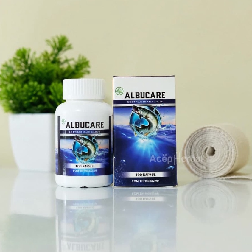 Albucare Obat Luka Bakar Kenalpot Bernanah Luka Operasi Caesar Cepat Kering Isi 100 Kapsul Ikan Gabus BPOM Original