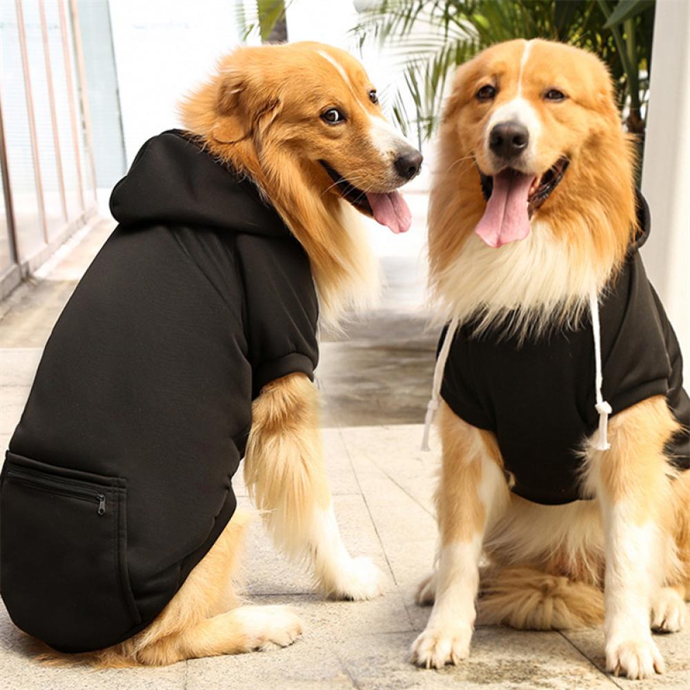 Timekey Jaket Hoodie Anjing Bahan Fleece Lembut Ukuran L-5XL Untuk Musim Gugur / Dingin P5V2