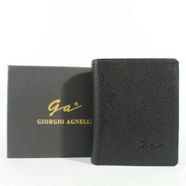 Dompet pria berdiri giorgio agnelli | dompet pria tegak vertikal giorgio agnelli milling black