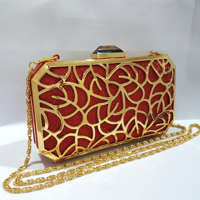 Produk Terbaru Tas Pesta Wanita Clutch Pesta Batam Wisuda Import Murah Mewah Kristal Swarovski