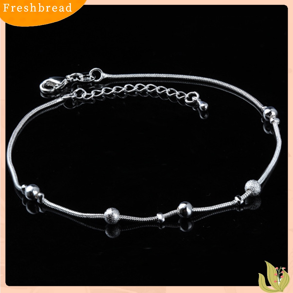 |Frebre Frebre| Gelang Kaki Musim Panas Model Single / Double Layer Aksen Bintang Bola Daun Salib Untuk Wanita