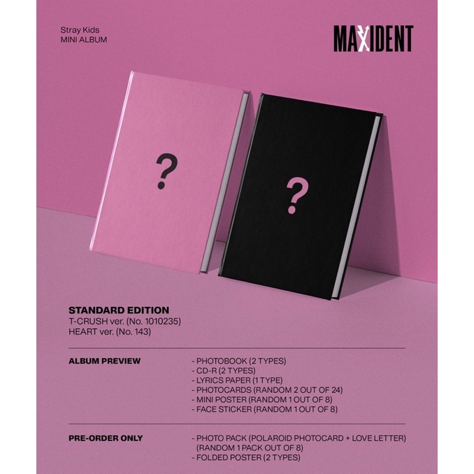 [PO] Stray Kids - Mini Album [MAXIDENT] STANDARD VER