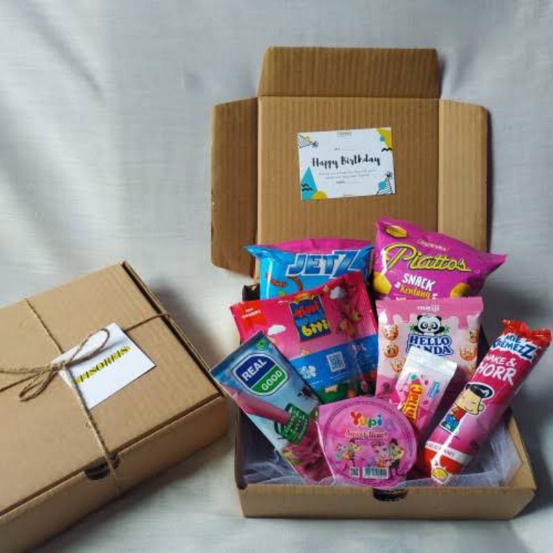 

SNACK BOX GIFT/ KODE PINK/ KADO ULTAH/ KADO WISUDA