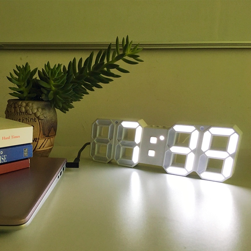 [ORIGINAL] Jam Weker Meja Digital Alarm Clock Kamar Tidur LED Modern Minimalist Terbaru Murah