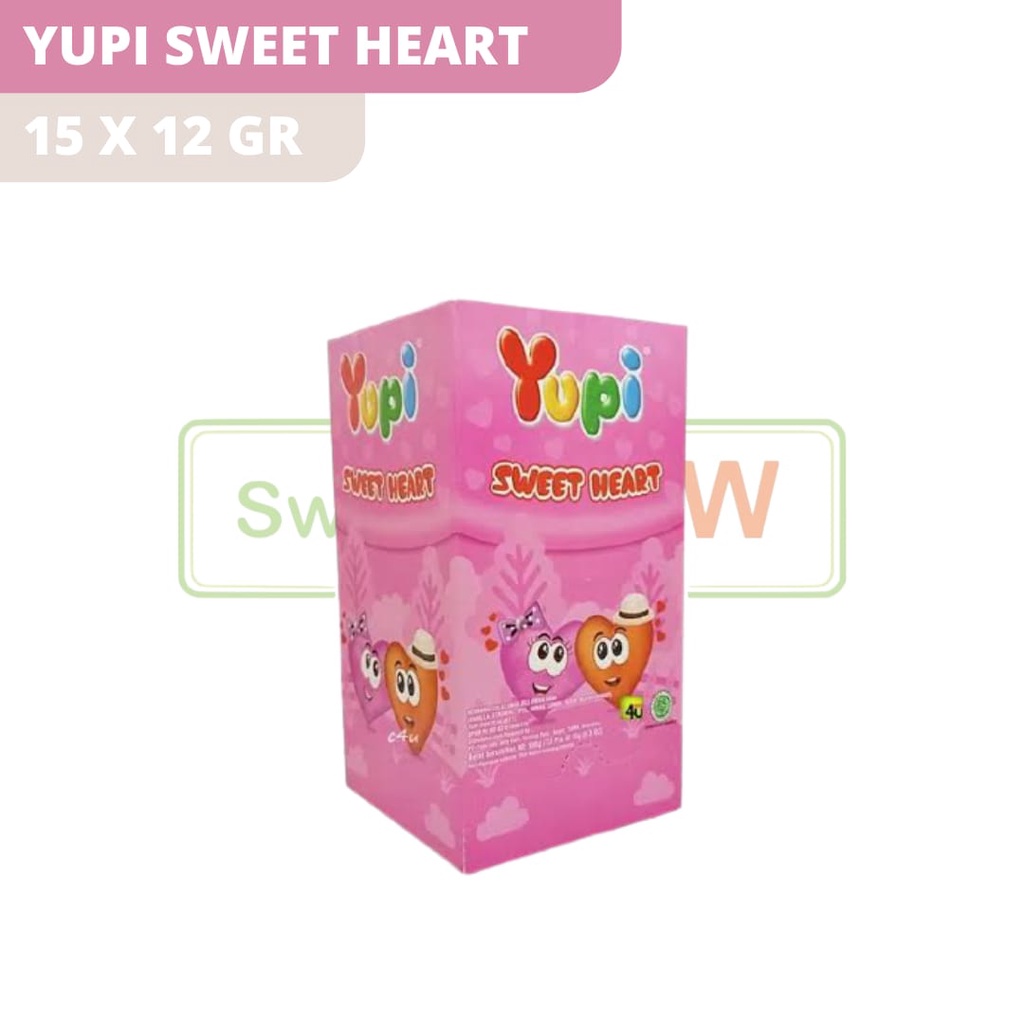 

YUPI SWEET HEART 15 X 12 GR
