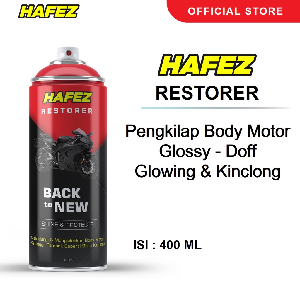 HAFEZ - Restorer -  Pengkilap dan Penghitam Body Motor
